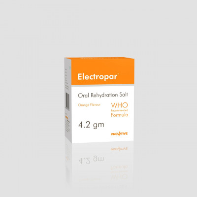 Oral Rehydration Salt (Orange Flavour) Composition : Each sachet (21.8 gm) contains: Dextrose (Anhydrous) IP 13.5 gm, Potassium Chloride IP 1.5 gm, Sodium Chloride IP 2.6 gm, Sodium Citrate IP 2.9 gm, Excipients q.s.