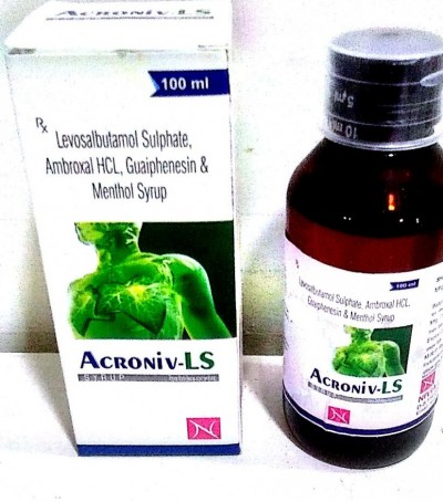 Levosalbutamol Sulphate	1 mg Ambroxol Hcl	15 mg Guaiphenesin	50 mg