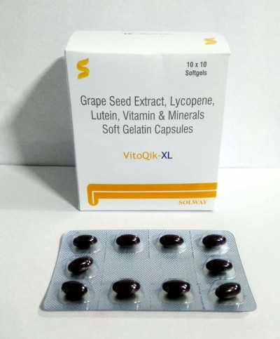Grape Seed Extract , Lycopene Lutein Vitamin & Minerals soft Gelatin Capsules