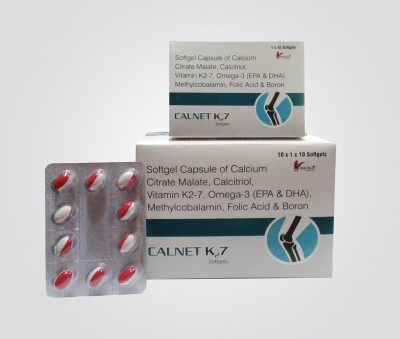 SOFTGEL CAPSULES OF CALCIUM CITRATE MALATE,CALCITRIOL,VITAMIN K2-7,OMEGA-3 (EPA & DHA), METHYLCOBALAMIN,FOLIC ACID & BORON