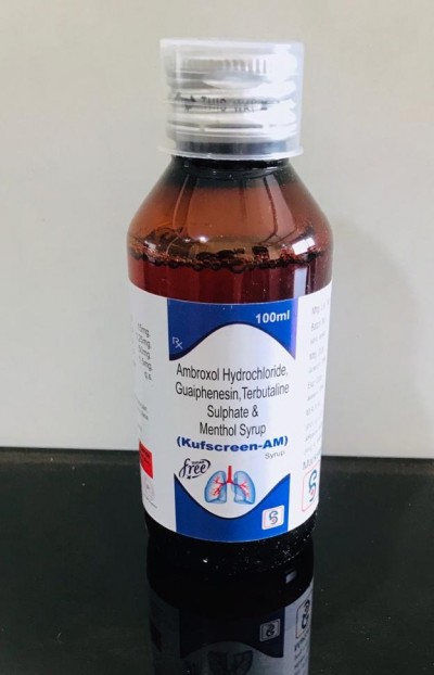 AMBROXOL HYDRPCHLORIDE TERBUTALINE SULPHATE, GUAIPHENESIN &  MENTHOL SYRUP