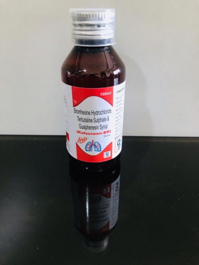 BROMHEXINE HYDROCHLORIDE, TERBUTALINE SULPHATE & GUAIPHENESIN SYRUP