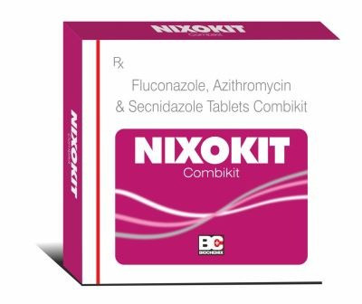1 Tab. Azithromycin 1gm + 1 Tab. Fluconazole 150 mg. + 2 Tabs. Secnidazole 1 gm. kit