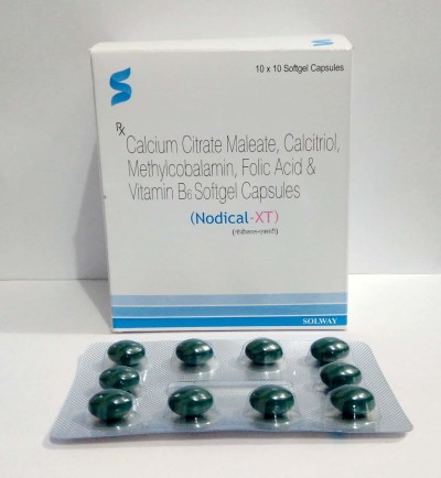 Calcium citrate  maleate , Calcitriol , Methylcobalamin , Folic Acid & vitamin B softgel capsules